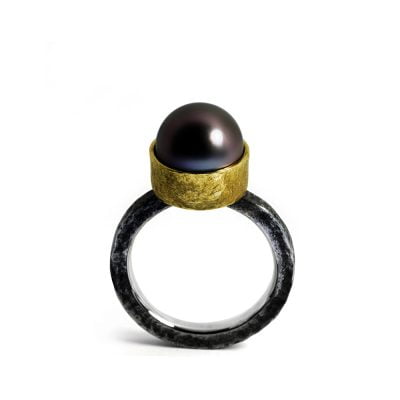 A bespoke ring by jewellery artist Julie Bégin.