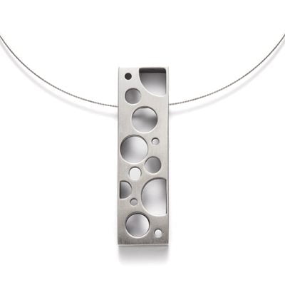 The Breuer necklace from The Modernists collection is handmade by Julie Bégin using pure sterling silver and set on a beautiful sterling silver snake chain.