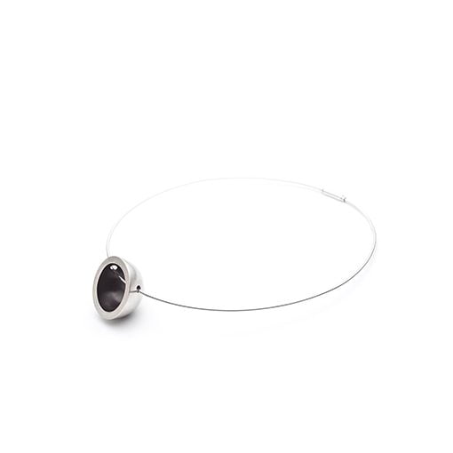 The Niemeyer necklace from The Modernists collection is handmade by Julie Bégin using pure sterling silver.