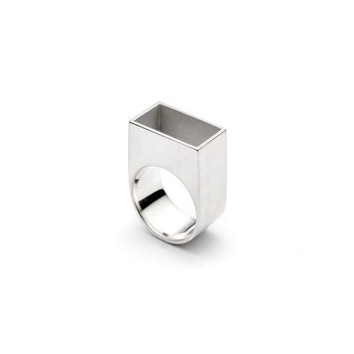 The Gropius ring from The Modernists collection is handmade by Julie Bégin using pure sterling silver.